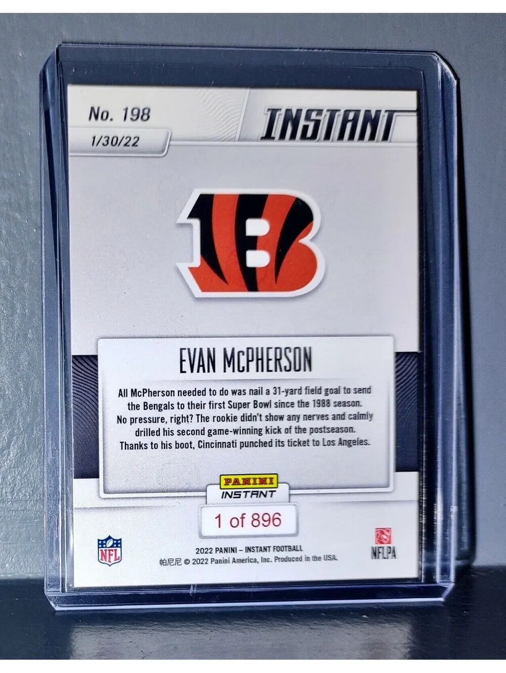 Evan McPherson NFL Panini Playoffs #198 Card 1 of 896